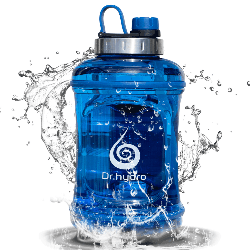 Dr.hydro 3.2L Gallon Water Bottle with Straw -BPA Free & Leakproof- Royal Blue