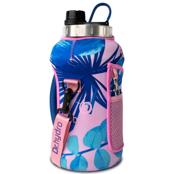 Half Gallon Water Bottle with Sleeve (Floral) – Hydrinco